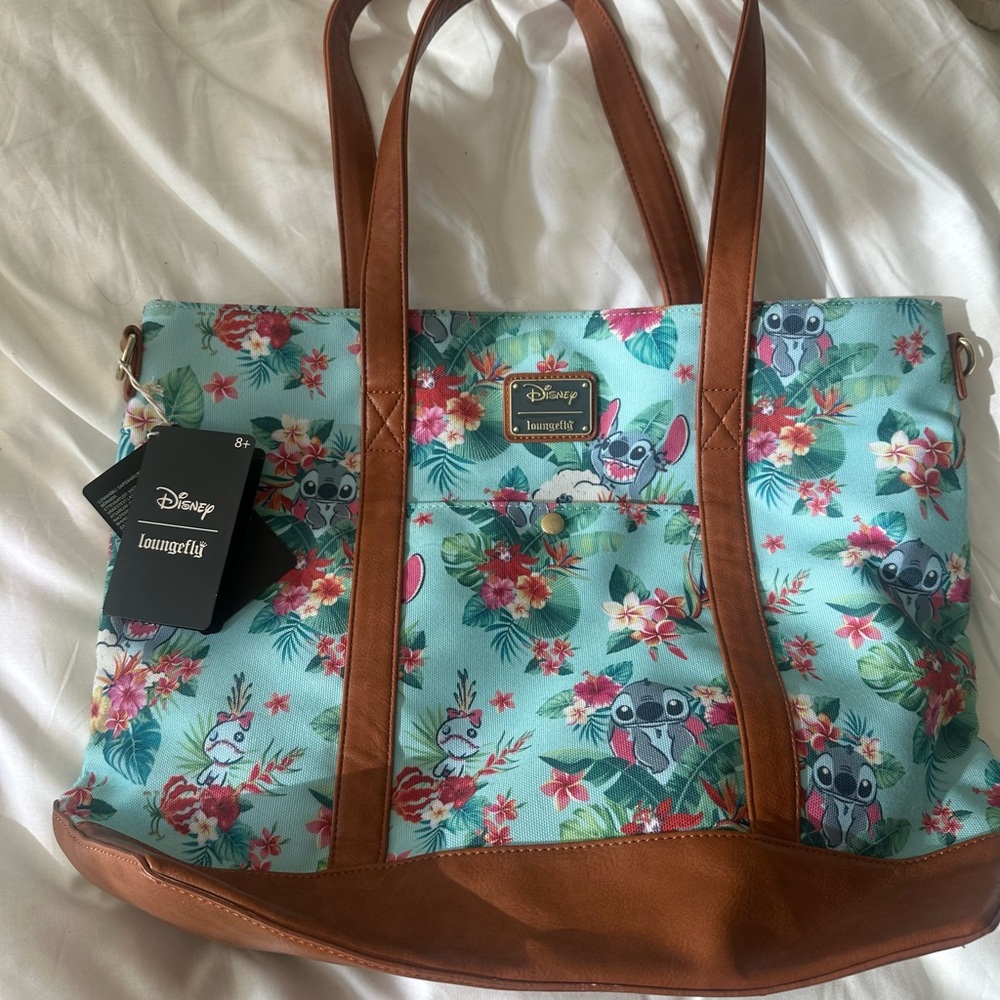LILO & STITCH - Stitch Tropical Tote 'LoungeFly'